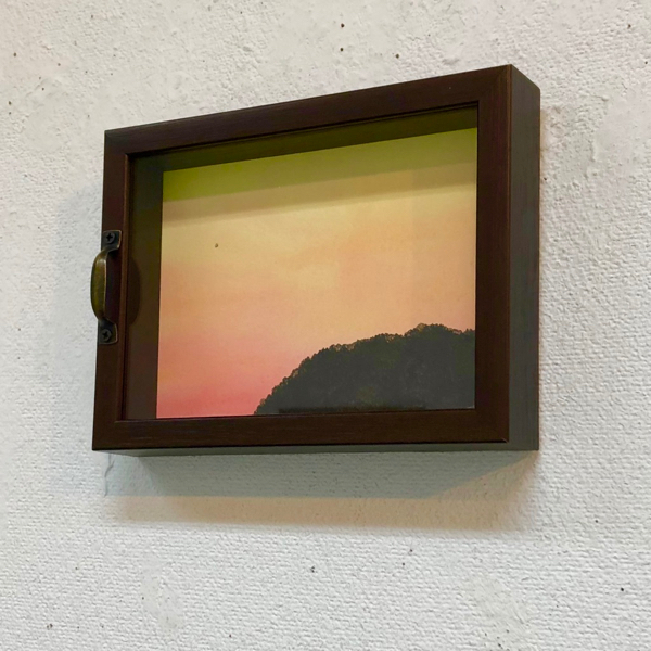 水彩画 一番星の出る窓02